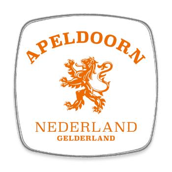 APELDOORN Nederland Niederlande Pays-Bas - Magnet carré - blanc - Devant