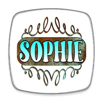Name Day Gifts Sophie - Maiden Name - Square fridge magnet - white - Front