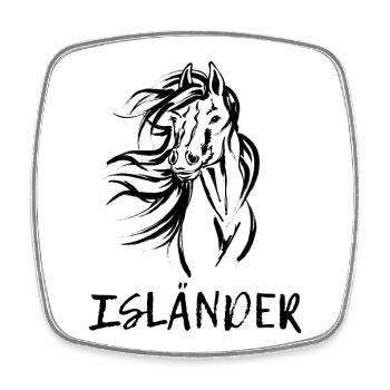 Icelandic Horses Horses Icelandic Horse Love Saying - Square fridge magnet - white - Front