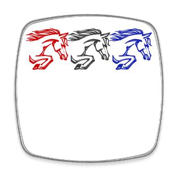 Icelandic Horses Horse Fool Gallop Horses Stallion - Square fridge magnet - white - Front
