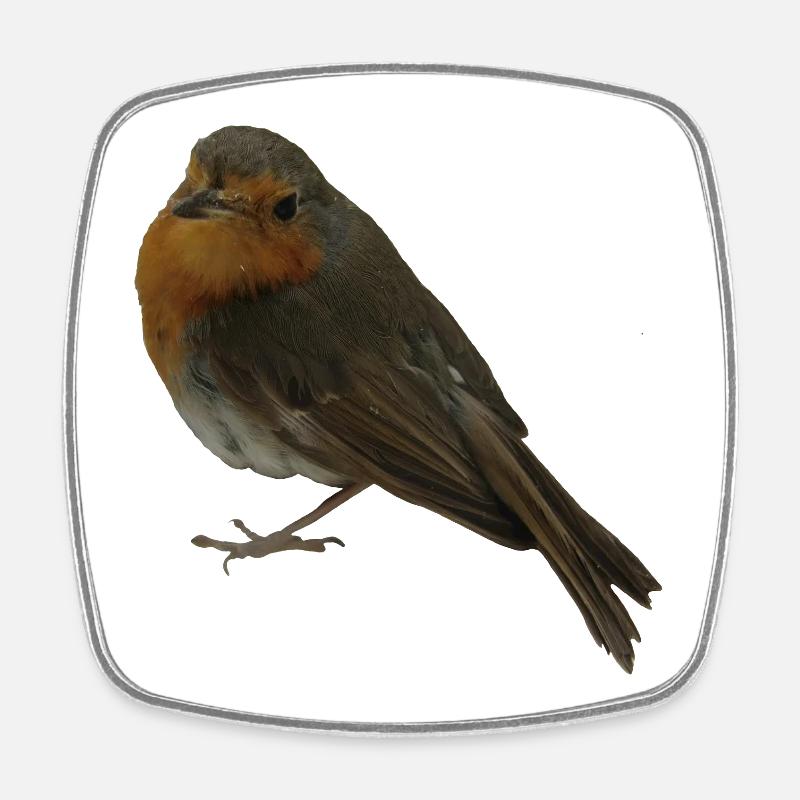 Robin - Square fridge magnet - white
