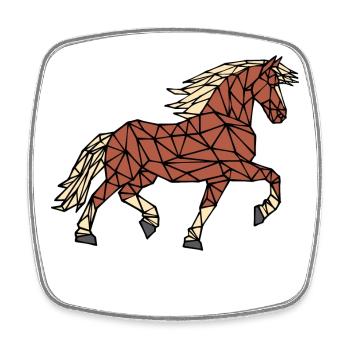 Cool Horses Horse Lover Riding Icelandic Horses - Square fridge magnet - white - Front