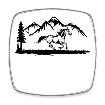 Gallop Horses Horse Fool Icelandic Horses Horse Love - Square fridge magnet - white - Front