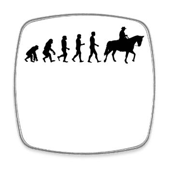 Islandpferde Pferdeliebe Pferdefan Galopp - Viereckiger Kühlschrankmagnet - Weiß - Vorne