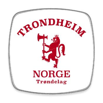 TRONDHEIM Norwegen Norway Norge - Square fridge magnet - white - Front