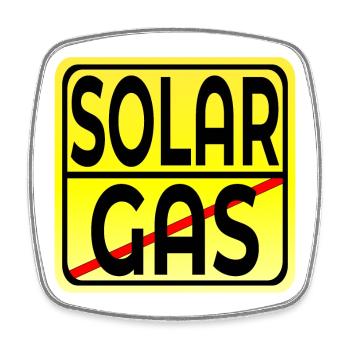 Durabilité MANAGER - ENERGIE SOLAIRE - PRIX DU GAZ - Magnet carré - blanc - Devant