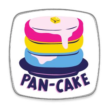 Pansexuell - Viereckiger Kühlschrankmagnet - Weiß - Vorne