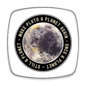 Pluto nie vergessen 1930 -2006 - Viereckiger Kühlschrankmagnet - Weiß - Vorne