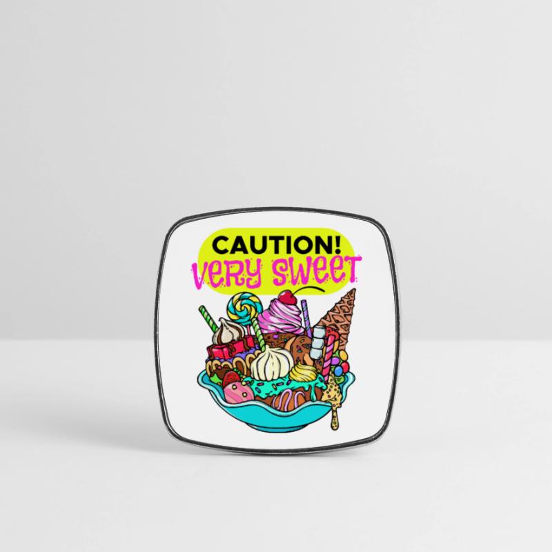 Cupcake Dessert Statement Snacking Sweets Square fridge magnet