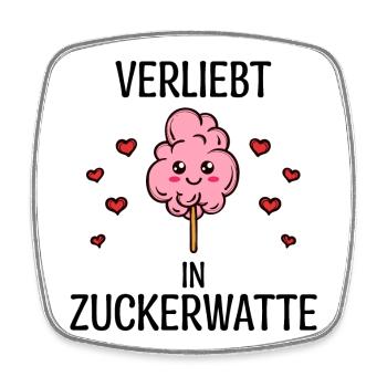 Süßigkeiten Statement Bonbon Zucker Nachspeise - Viereckiger Kühlschrankmagnet - Weiß - Vorne