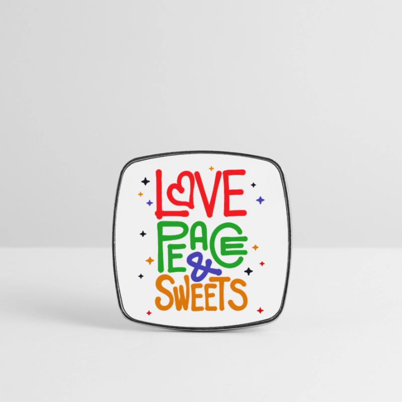 Sweets Statement Dessert Snacking Delicious Square fridge magnet