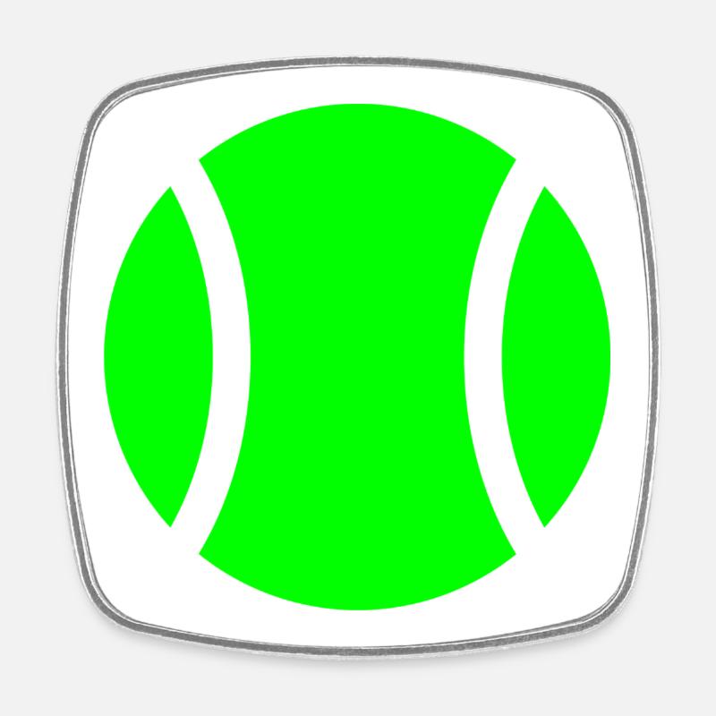 Tennis Padel Ball - Square fridge magnet - white