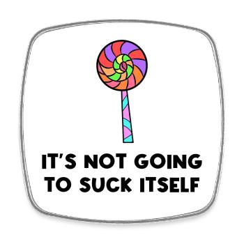 Sweets Statement Delicious Dessert Snacking - Square fridge magnet - white - Front
