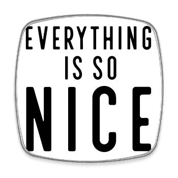 Funny sayings - Square fridge magnet - white - Front