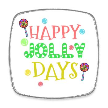 Sweets Sweet Tooth Candy Statement Delicious - Square fridge magnet - white - Front