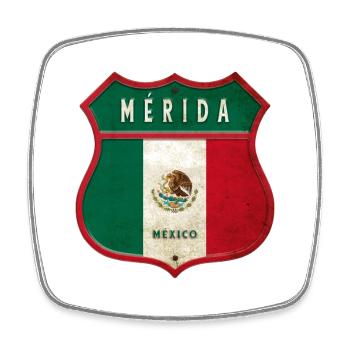 Mérida Mexico Conception des armoiries - Magnet carré - blanc - Devant