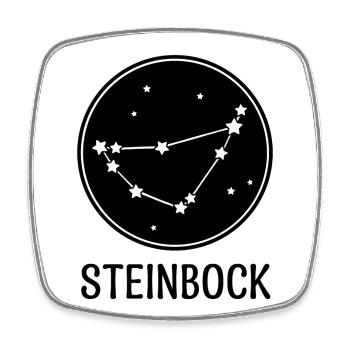 Sterndeutung Steinbock Tierkreiszeichen Gestirne - Viereckiger Kühlschrankmagnet - Weiß - Vorne