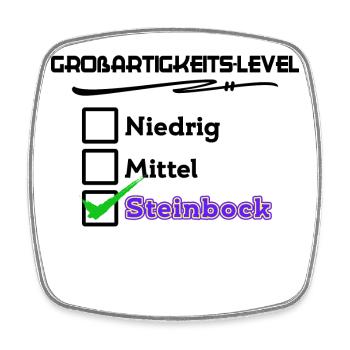 Steinbock Cool Statement Horoskop Astrologie - Viereckiger Kühlschrankmagnet - Weiß - Vorne