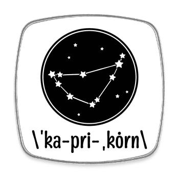 Konstellation Steinbock Gestirne Galaxie Himmel - Viereckiger Kühlschrankmagnet - Weiß - Vorne