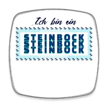 Tierkreiszeichen Steinbock Statement Horoskop - Viereckiger Kühlschrankmagnet - Weiß - Vorne
