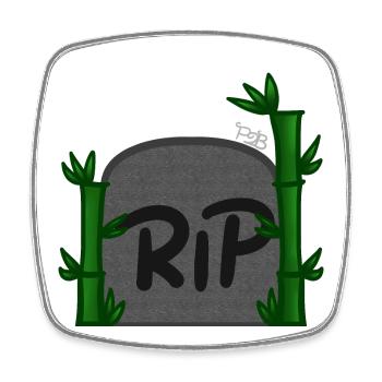 Rip! By Pousse2Bambou ! - Square fridge magnet - white - Front