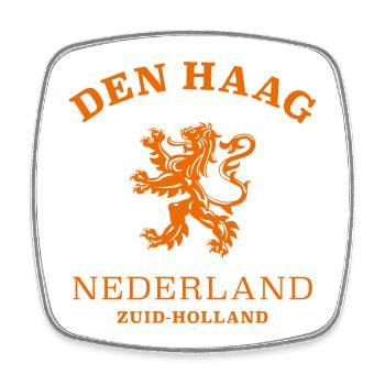 DEN HAAG Nederland Niederlande Pays-Bas - Magnet carré - blanc - Devant