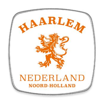 HAARLEM Nederland Niederlande Pays-Bas - Magnet carré - blanc - Devant