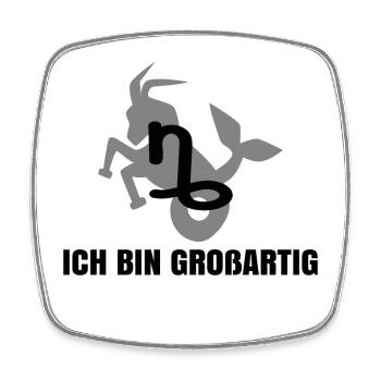 Astronomie Tierkreis Statement Steinbock Horoskop - Viereckiger Kühlschrankmagnet - Weiß - Vorne