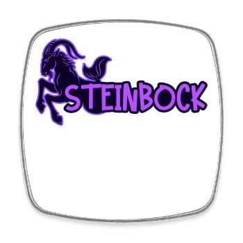 Zodiac Horoscope Capricorn Saying Galaxy - Square fridge magnet - white - Front