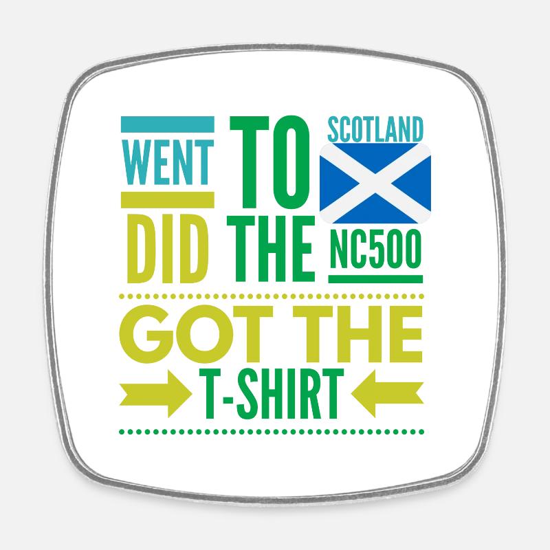 nc 500 north coast scotland - Square fridge magnet - white
