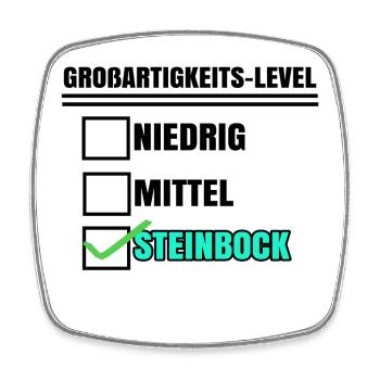 Steinbock Statement Horoskop Tierkreis Astronomie - Viereckiger Kühlschrankmagnet - Weiß - Vorne