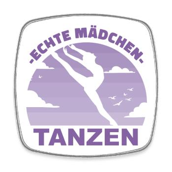 Tanzen Tänzerin Mädchen Hobby Geschenk - Viereckiger Kühlschrankmagnet - Weiß - Vorne