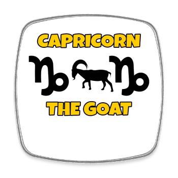 Superstition Esoteric Horoscope Capricorn Statement - Square fridge magnet - white - Front