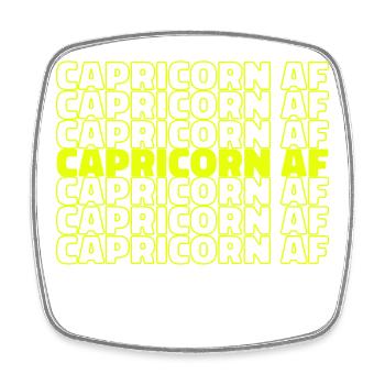 Horoscope Déclaration Astrologie Zodiaque Capricorne - Magnet carré - blanc - Devant
