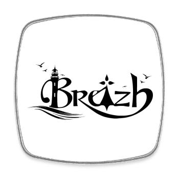 Breizh - Square fridge magnet - white - Front