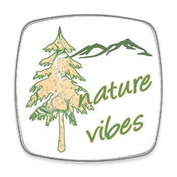 nature 40 sapins et montagnes e 1 - Magnet carré - blanc - Devant