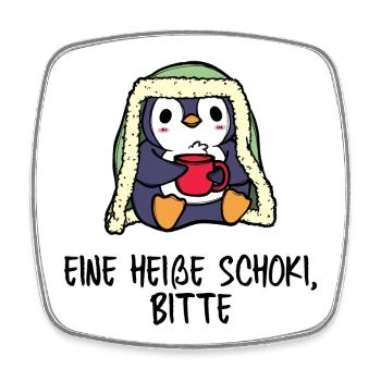 Kälte Pinguin Statement Antarktis Vogel Tier - Viereckiger Kühlschrankmagnet - Weiß - Vorne