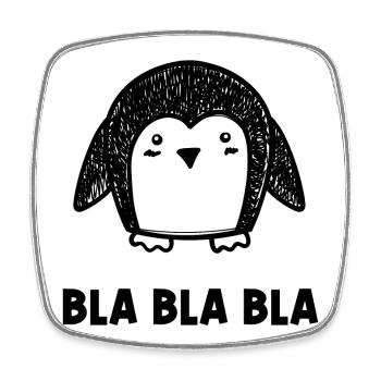Tier Pinguin Vogel Kalt Spruch Südpol - Viereckiger Kühlschrankmagnet - Weiß - Vorne