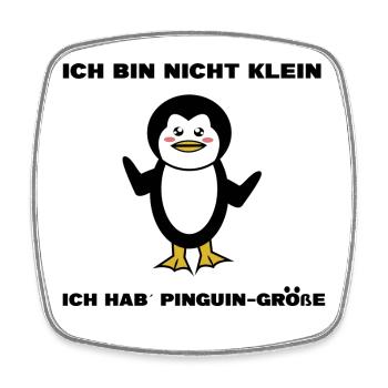 Cool Pinguin Lustig Vogel Statement Tier Süß - Viereckiger Kühlschrankmagnet - Weiß - Vorne