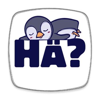Süß Pinguin Spruch Vogel Tier Arktis Kalt - Viereckiger Kühlschrankmagnet - Weiß - Vorne