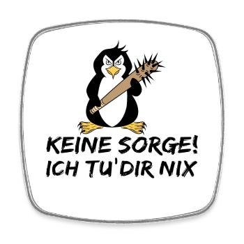 Antarktis Pinguin Zoo Tier Vogel Südpol Statement - Viereckiger Kühlschrankmagnet - Weiß - Vorne