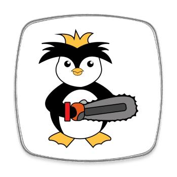 Zoo Pinguin Seevogel Tier Vogel Arktis - Viereckiger Kühlschrankmagnet - Weiß - Vorne