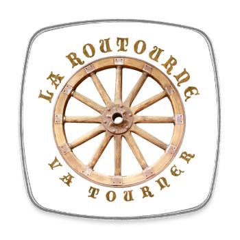 La routourne va tourner - Magnet carré - blanc - Devant