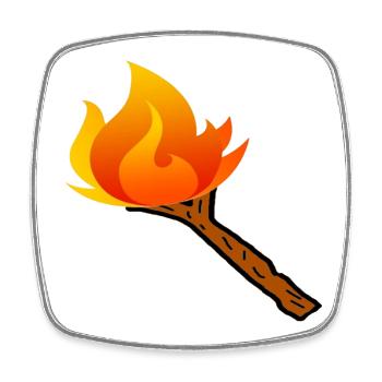 Stock Emote - Viereckiger Kühlschrankmagnet - Weiß - Vorne