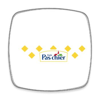 Fais pas chier - Magnet carré - blanc - Devant
