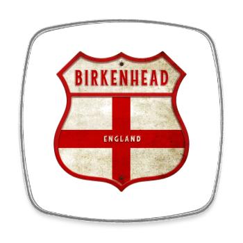 Birkenhead England Coat of Arms - Square fridge magnet - white - Front