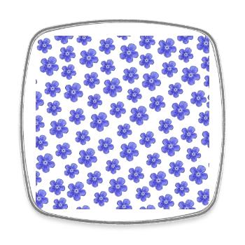 schöne frühlingsmode, natürliches Blumenmuster kle - Viereckiger Kühlschrankmagnet - Weiß - Vorne
