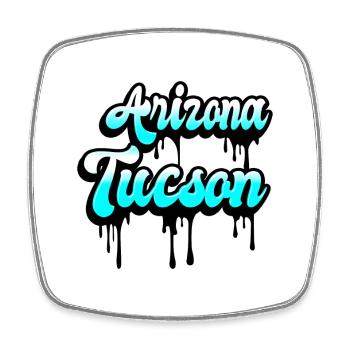 Design de Tucson en Arizona - Magnet carré - blanc - Devant
