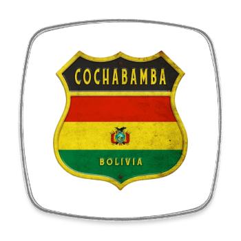 Cochabamba Bolivia coat of arms design - Square fridge magnet - white - Front
