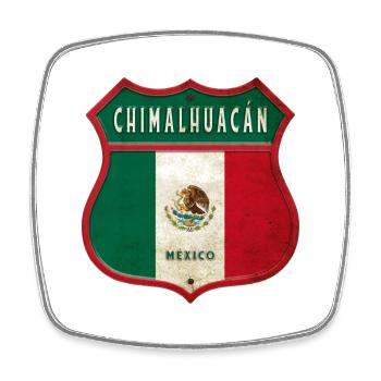 Conception des armoiries de Chimalhuacán (Mexique) - Magnet carré - blanc - Devant
